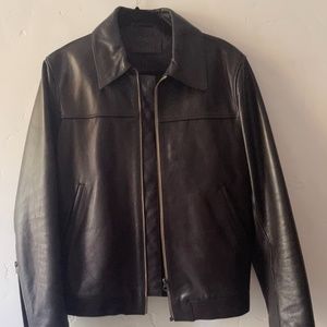Acne Studios Alisdair Leather Jacket leather jacket size IT 48